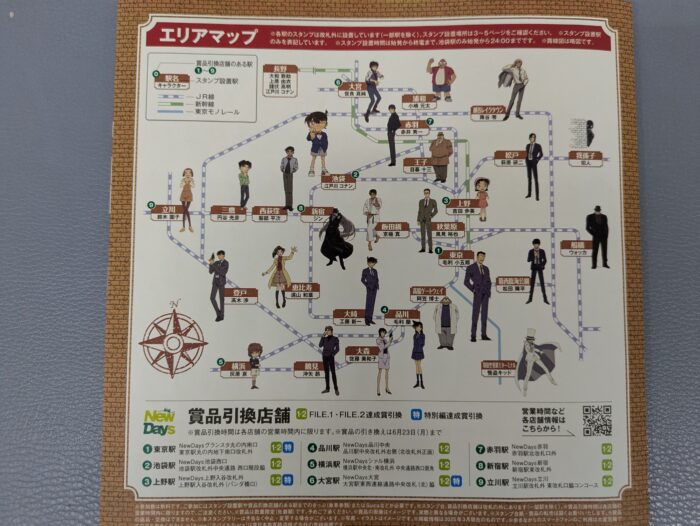 コナンスタンプラリー設置駅