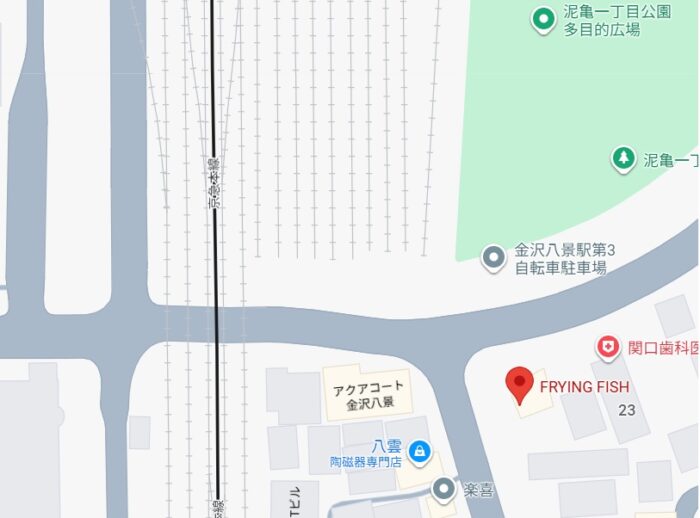 フィライングフィッシュの地図