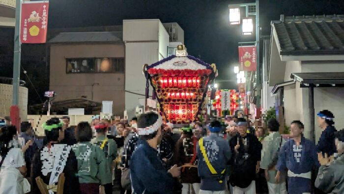 お会式万灯行列のお神輿