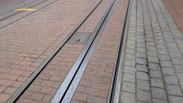 サンフランシスコのケーブルカーの線路