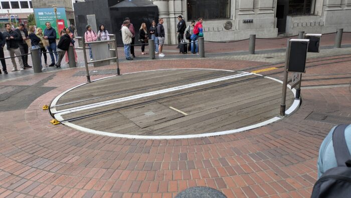 サンフランシスコのケーブルカーの回転台