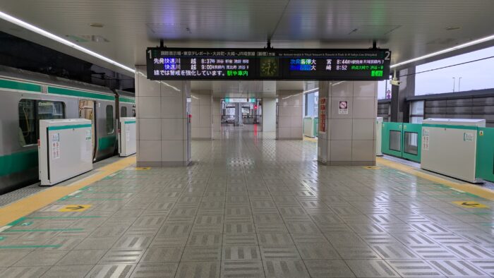 新木場駅ホームドア設置