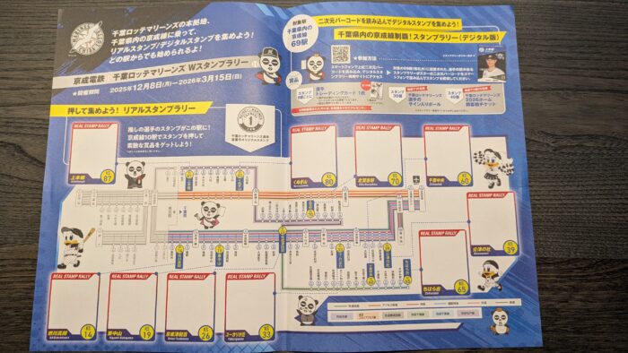 京成千葉ロッテWスタンプラリー開催