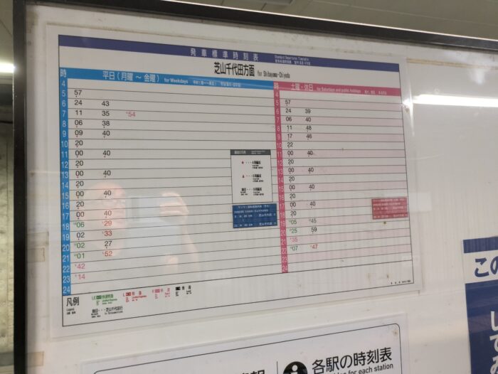 東成田駅の時刻表