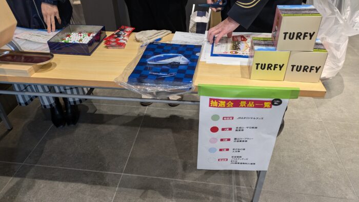 東中山駅のプレゼント抽選会