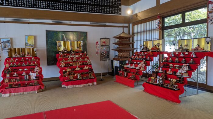 法華経寺のひな飾り