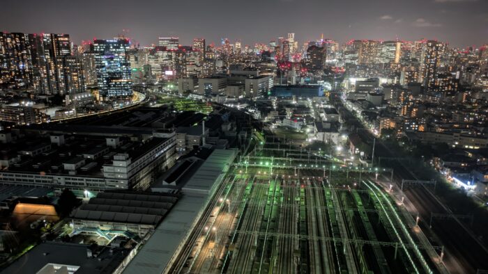 大井町トラックスのルーフトップバーからの眺望は素敵