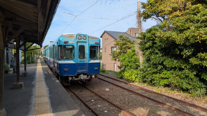 外川駅のホーム