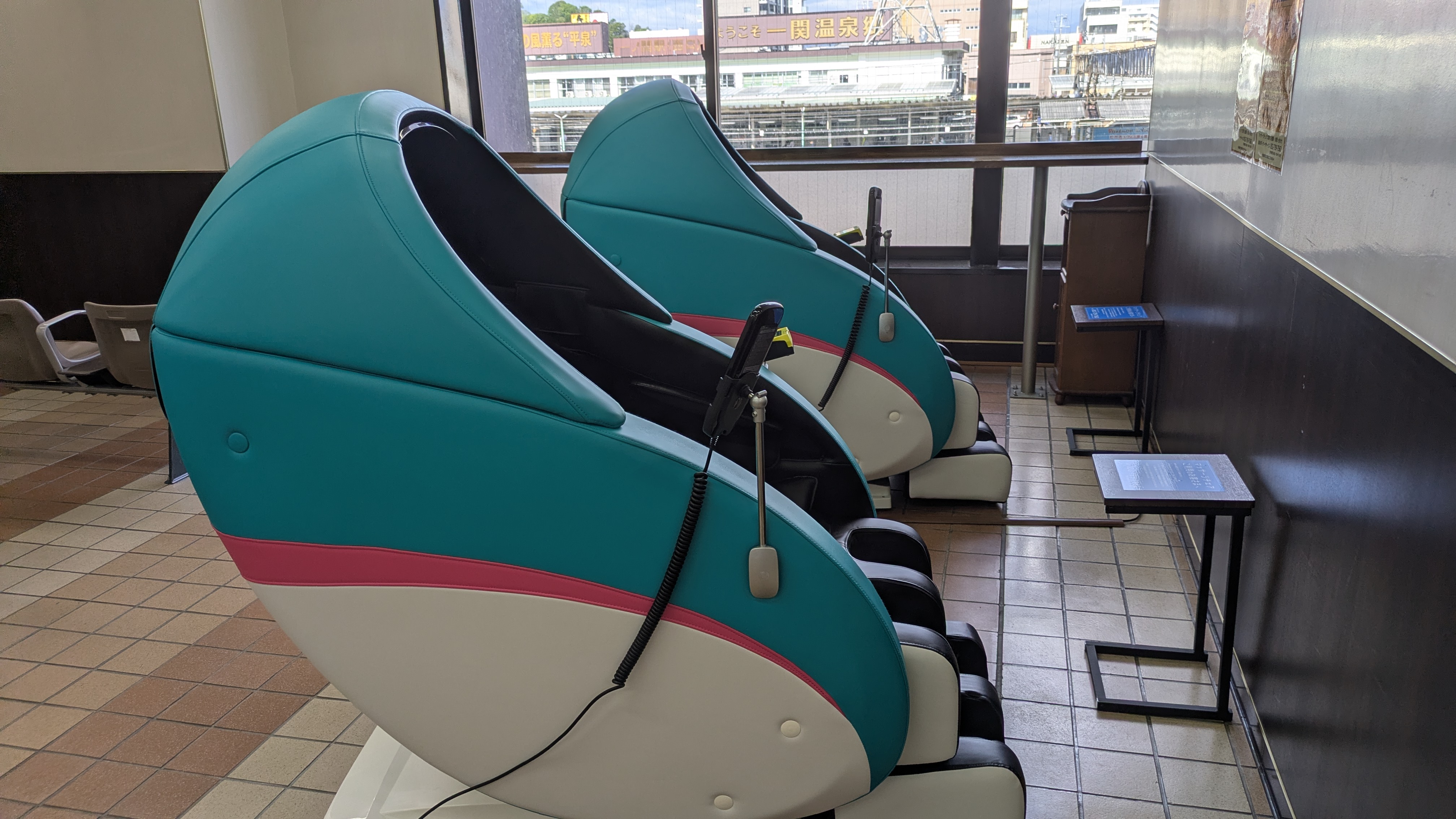 一ノ関駅にあるマッサージ機