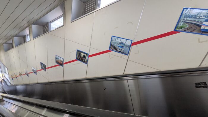 京成高砂駅のエスカレーター