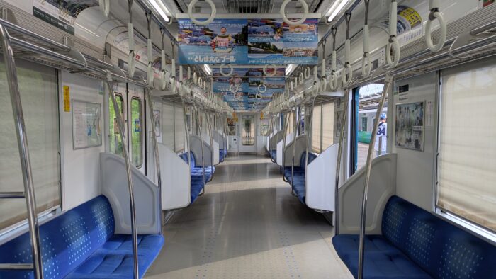 スタジオツアー東京エクスプレスの車内