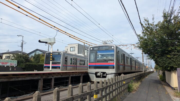 鬼越駅の京成線